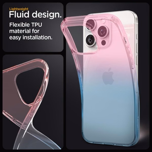 Spigen Liquid Crystal iPhone 15 Pro Ümbris - roosa/sinine