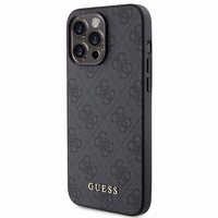 Guess 4G Metal kuldne Logo iPhone 15 Pro Max Ümbris - hall