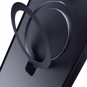 3mk Smoke Ümbris Mag&Stand jaoks Apple iPhone 12 pro max - must