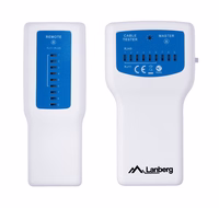 Lanberg NT-0402 network cable tester PoE tester sinine, valge