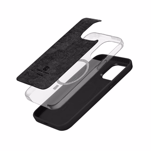 Crong Color Cover LUX Magnetic ümbris seadmele iPhone 15 Plus, MagSafe'iga ühilduv, must