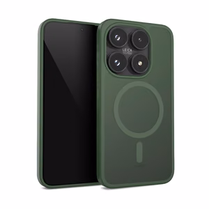Crong Hybrid Matte Magnetic MagSafe ümbris seadmele Xiaomi 17, roheline