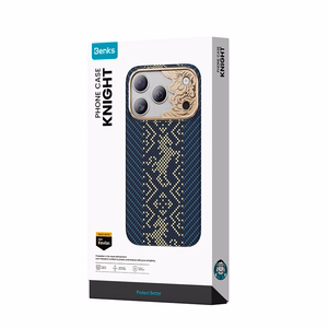 Sinine Benks Magnetic Armor Air Knight kevlari ja metallraamiga ümbris (C.K.FL.AP.GD.C072) mudelitele iPhone 18 Pro / iPhone 17 Pro