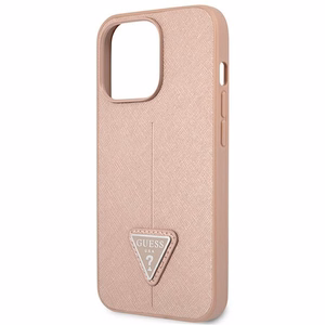 Guess GUHCP14XPSATLP iPhone 14 Pro Max 6,7 "roosa / roosa hardcase SaffianoTriangle Logo