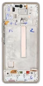 LCD screen Samsung A536 A53 5G 2022 koos touch screen ja frame Awesome Valge original (service pack)