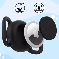 AirTag silicone waterproof ümbris jaoks dog or cat collar - must