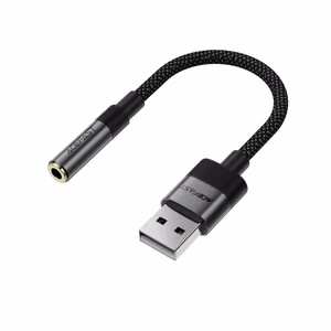 Acefast J13 USB-A 3.5mm mini jack adapter - must
