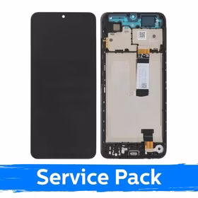LCD ekraan ühilduv Xiaomi Redmi A5 / Poco C71 (Long Flex) must raamiga (Service Pack)