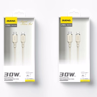 Dudao L7SCL USB-C - Lightning 30W 2m kaabel - beige
