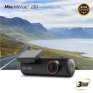Mio Wi-Fi 1440P recording; Superb picture quality 4M Sensor; Super Capacitor, Integrated Wi-Fi, 140° wide angle view, 3-Axis G-Sensor (MIO MiVue J30 Dash Cam)