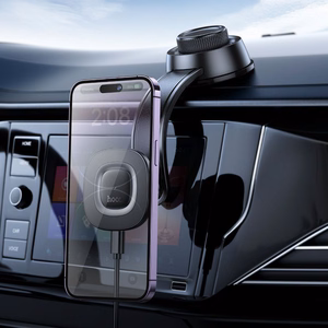 Juhtmevaba phone car hoidja Hoco 15W dashboard HW31 must
