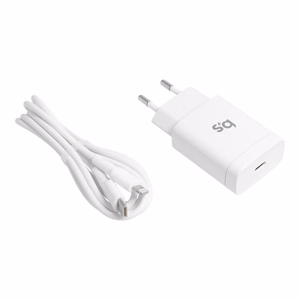 Phone charger sinine Star USB C QC4.0 PD 3A 18W + cable USB C to Lightning TFK-TC-1099C valge