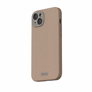 Moshi Napa MagSafe kvaliteetsest vegannahast ümbris seadmele iPhone 15 Plus, Woodsmoke Brown värvitoonis