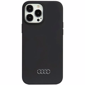 Audi силиконовый чехол iPhone 13 Pro Max 6.7" чёрный/чёрный хардкейс AU-LSRIP13PM-Q3/D1-BK