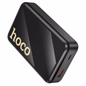 Akupank Hoco 20000 mAh QC PD 22,5W sisseehitatud kaablitega USB C + Lightning Q37A must