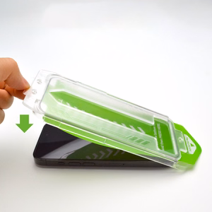 9H Karastatud klaas with mounting frame jaoks iPhone 14 Plus Wozinsky Premium Glass - must