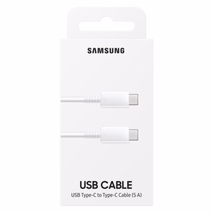 Samsung EP-DN975BWEGWW USB-C - USB-C 5A 480Mb/s kaabel 1m - valge