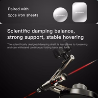 Magnetic car phone hoidja Forcell F-Grip IronSecure windshield / dashboard must