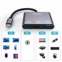 Hub Wozinsky WHCH-01 USB-C PD 100W HDMI 4K@30Hz USB-A 10Gbps - hall
