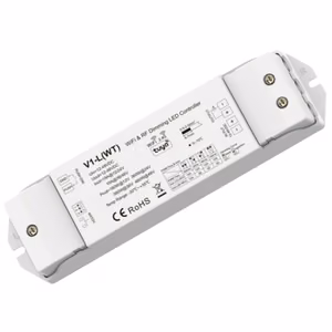V1-L(WT) LED Controller, 12-48V, 1x15A, koos Push-Dimm, Tuya, Wi-Fi