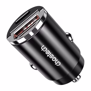 Car Laadija Choetech TC0006 1x USB-A, 1x USB-C 30W PD 3.0 (must)
