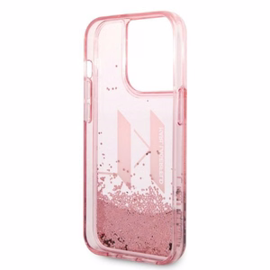 Karl Lagerfeld KLHCP14LLBKLCP iPhone 14 Pro 6.1 "roosa / roosa hardcase Liquid Glitter Big KL