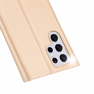 Чехол-книжка Dux Ducis Skin Pro для Samsung Galaxy S22 Ultra золотой