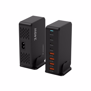 Wozinsky WSL-240 GaN QC3 Зарядная станция 200W, чёрный