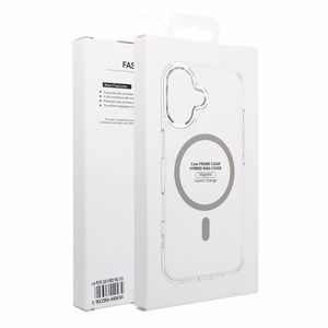 Чехол Samsung A27 Frame Clear Hybrid Mag Cover, совместимый с MagSafe, прозрачный