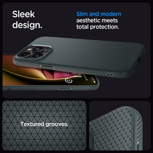 SPIGEN case LIQUID AIR for IPHONE 15 Pro Max abyss green