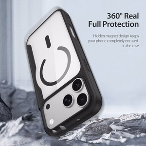 Must DUX DUCIS SKIN X PRO ümbris iPhone 18 Pro / 17 Pro (Open Ring Version) jaoks, ühildub MagSafe'iga