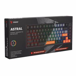Savio ASTRAL BLACK JADE mänguri klaviatuur USB QWERTY US International