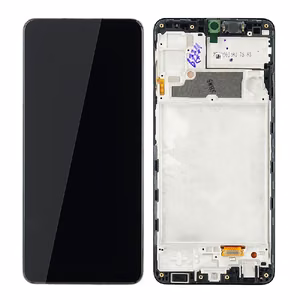 LCD screen Samsung A225 A22 4G koos touch screen ja frame Must original (service pack)