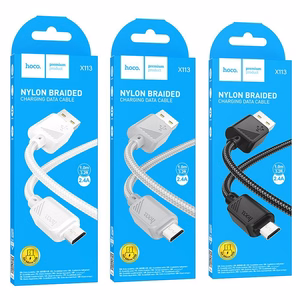 Kaabel USB A to Micro USB Hoco 2,4A 1 m X113 must