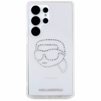 KARL LAGERFELD ümbris jaoks SAMSUNG S25 Ultra KLHCS25LHKHDCELT (IML Rhinestones K Head) läbipaistev