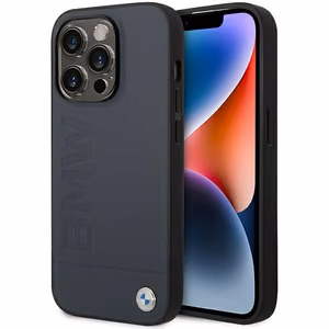 Ümbris BMW BMHMP14XSLLNA iPhone 14 Pro Max 6.7" navy/navy hardcase Leather Hot Stamp MagSafe