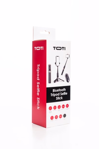 SEEK TOTI Selfie Stick with Hidden Design Stable Tripod Q12, Black