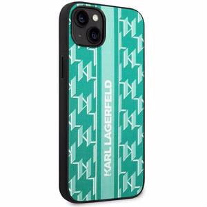 Karl Lagerfeld KLHCP14SPGKLSKN iPhone 14 6.1 "hardcase roheline / roheline Monogram Stripe