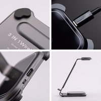 Juhtmevaba laadija Forcell F-Energy 3in1 Simply Charge aluminium compatible with Apple Watch and Samsung Watch hall