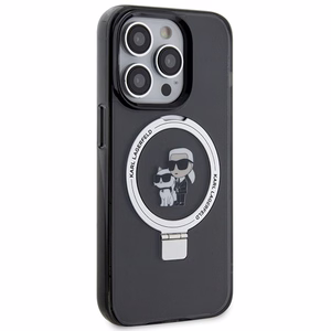 Karl Lagerfeld KLHMP13LHMRSKCK iPhone 13 Pro 6.1" must/must hardcase Ring Stand Karl&Choupette MagSafe