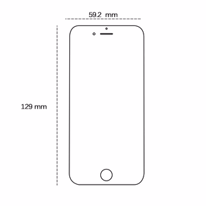 Karastatud klaas 2,5D jaoks iPhone 6 / 6s