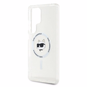 Ümbris Karl Lagerfeld Button Choupette Head Printed Logo MagSafe Samsung Galaxy S25 Ultra valge