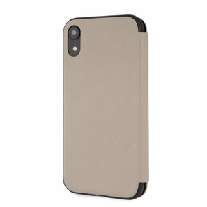 Чехол BMW Logo Imprint для iPhone Xr - бежевый