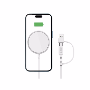 Tech-Protect QI15W-A44 Magnetic Wireless Laadija koos MagSafe - valge