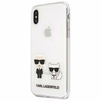 Karl Lagerfeld Karl & Choupette iPhone Xs Max Ümbris - läbipaistev