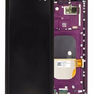 LCD ekraan Sony Xperia XZ3 H8416/H9436 puuteekraaniga raamiga Bordeaux Red originaal (kasutatud Grade A)