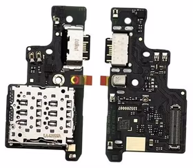 Flex Xiaomi Redmi Note 14 5G koos charging connector ja microphone, SIM card contact original (service pack)