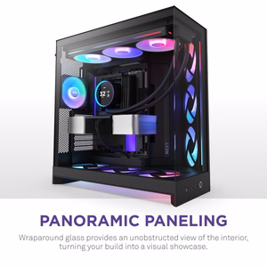 NZXT H9 Flow RGB+ Midi Tower чёрный