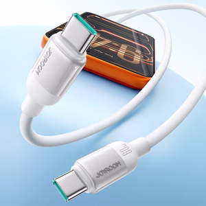 Joyroom S-A62 Lively Series 60W USB-C - USB-C kaabel 1.2m - valge