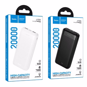 Hoco J153A akupank, 20000 mAh, 2 A, 10 W, valge